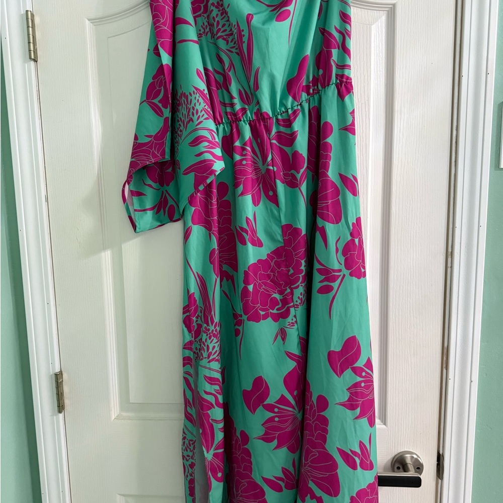 SHEIN Pastel Pink and Mint Dress